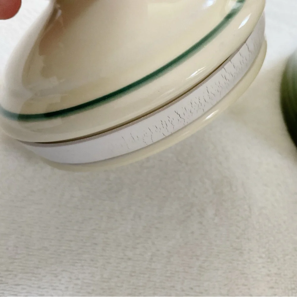 Vintage Oxney Green Rooster Canister Jar Made in England Farmhouse Kitchen